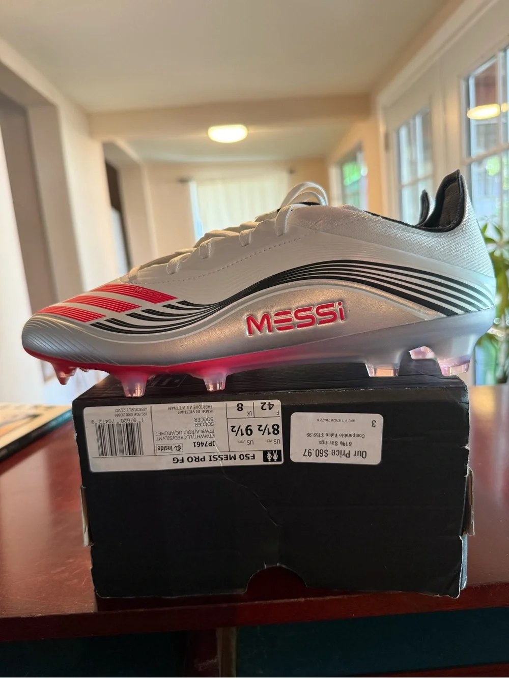 New Mens 8.5 Adidas Messi F50 Pro Fg Soccer Cleats Futbol Rare Shoes JP7461
